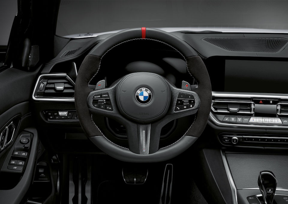 定番の冬ギフト PERFORMANCE BMW純正///M カーボン/レザー 艶消 ステアリングホイールカバー パーツ
