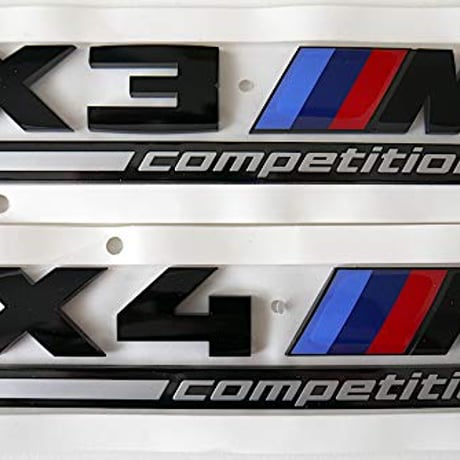 BMW純正部品 F97 X3M COMPETITION コンペティション用 ブラック モデルレター エンブレム
