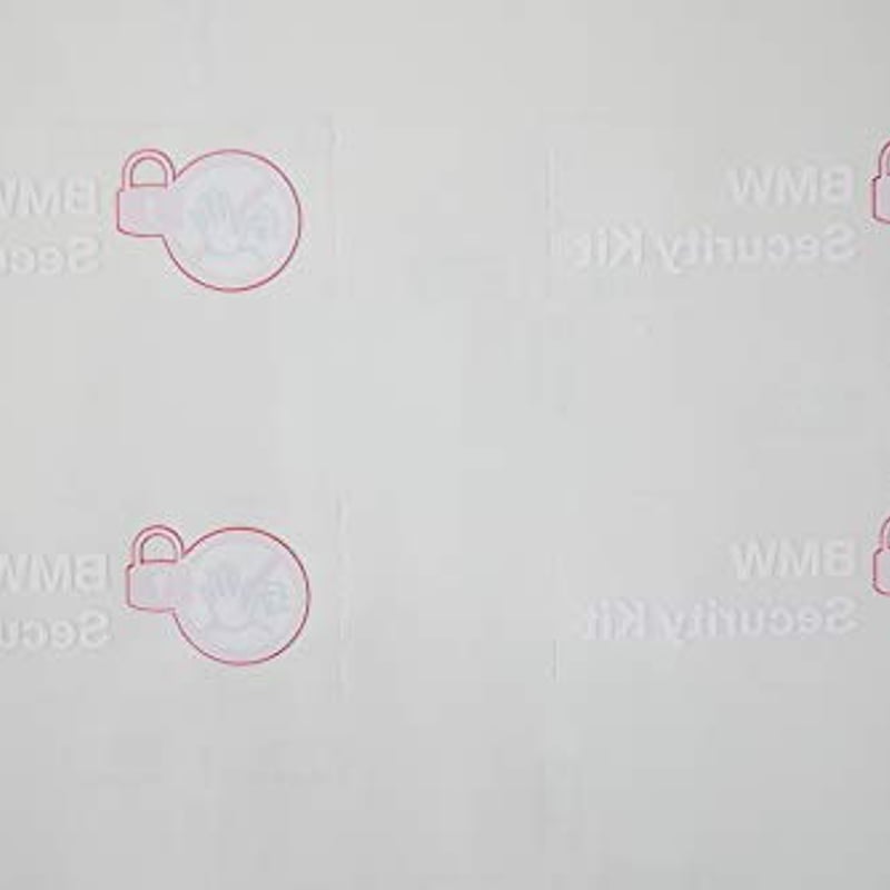 BMW純正部品 セキュリティー キット ステッカー | Wright Company Inc.
