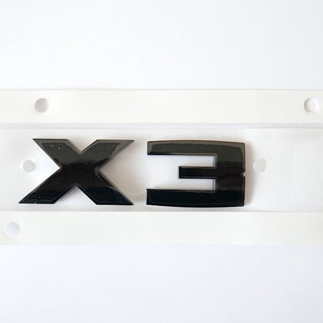 BMW純正 G01 X3 ブラック モデルレター エンブレム Black Painting Letterings.