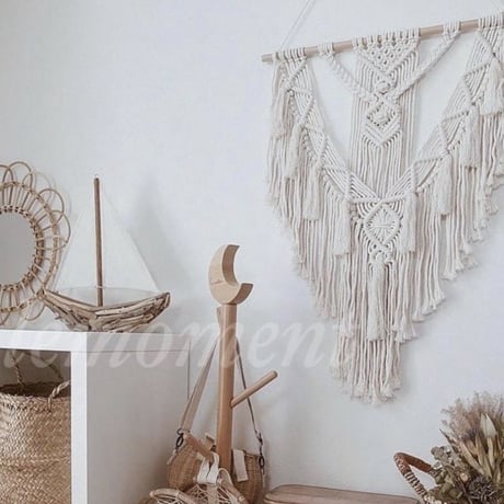 macrame tassel fringe tapestry