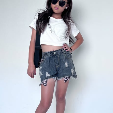 Ripped Denim Shorts
