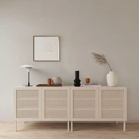 white rattan chest