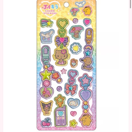 《予約》サンリオステッカーズぷくキラチャームステッカー