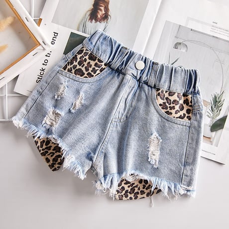 Ripped Denim Shorts