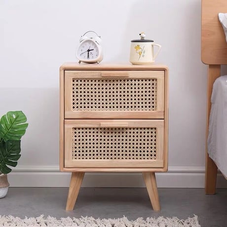rattan storage rac
