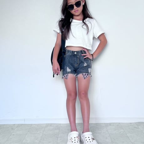 Ripped Denim Shorts