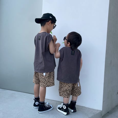 leopard label pants