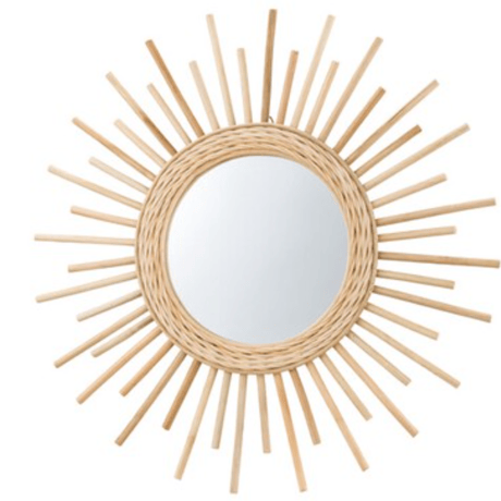 rattan  mirror