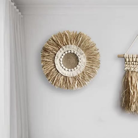 shell ruffia hanging set
