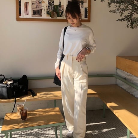 一部《即納》High-waist pants