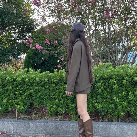 Loose Fit Patent Leather Boot