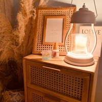 rattan storage rac