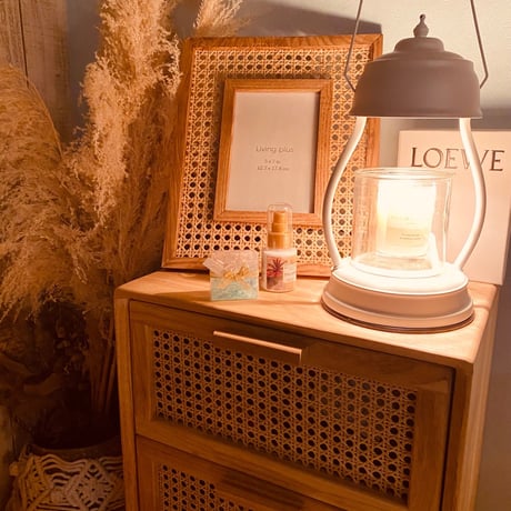 rattan storage rac