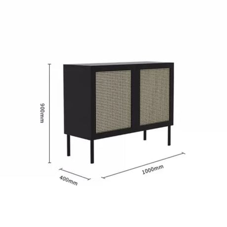 white rattan chest