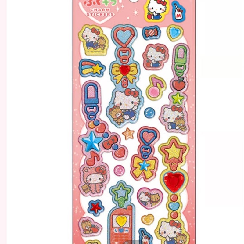 予約》サンリオステッカーズぷくキラチャームステッカー | Manaaloha