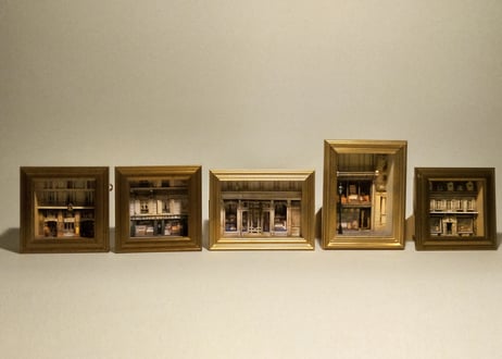 ガレット製作　ペーパー・クラフト　ミニチュア　ルイ・ヴィトン　ショップ　1914年頃　シャンゼリゼ通り/パリ