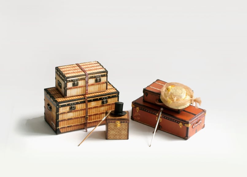 ガレット製作 アンティーク L.Vuitton ミニチュアトラックセット