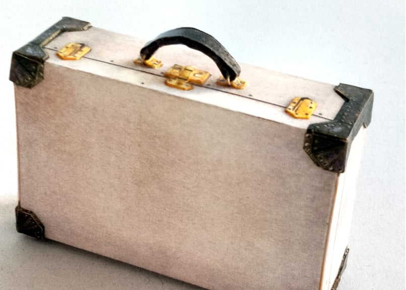 ガレット製作 アンティーク L.Vuitton ミニチュアトラックセット