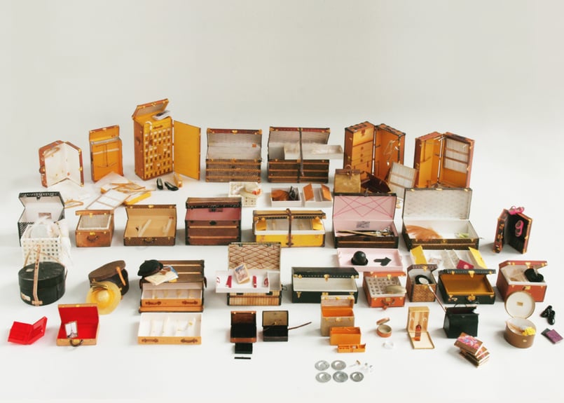 ガレット製作 アンティーク L.Vuitton ミニチュアトラックセット