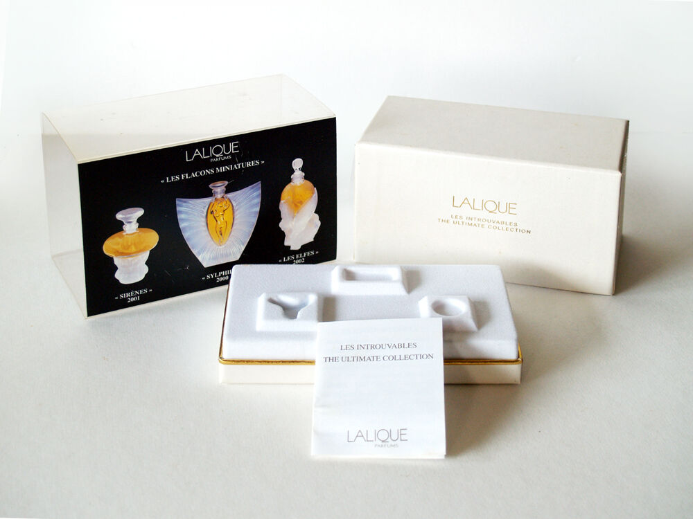未使用 LALIQUE ミニチュア香水 パルファム3本セット 2000-2002 ラリック ミニチュアPARFUMコレクション限定2000・01・02年版