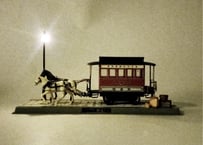 ご存じですか？『馬車鉄道』明治初期にあった新橋、東京の1号馬車鉄道の明治100年記念車両ディオラマ
