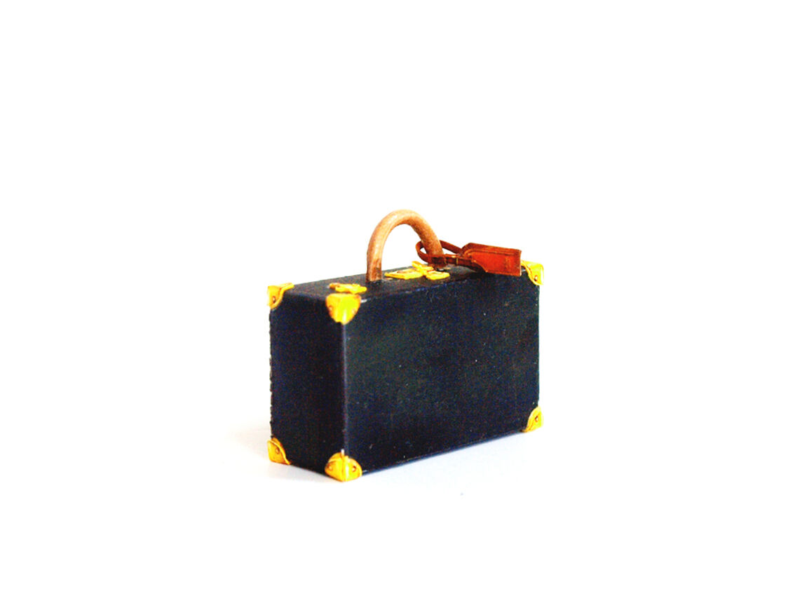 ペーパー・クラフト 黒ヴィトニット仕上げ小型トランク | musegarret's