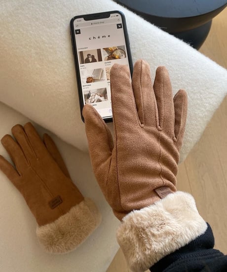 TEDDY FUR GLOVES