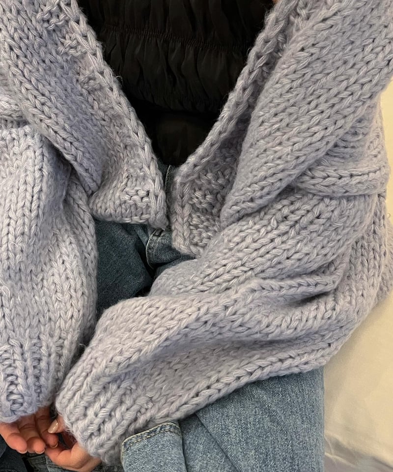 ルーズニットカーディガン▪️HAND MADE | c h é m e