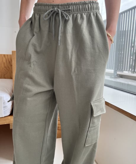 スウェットパラシュートパンツ