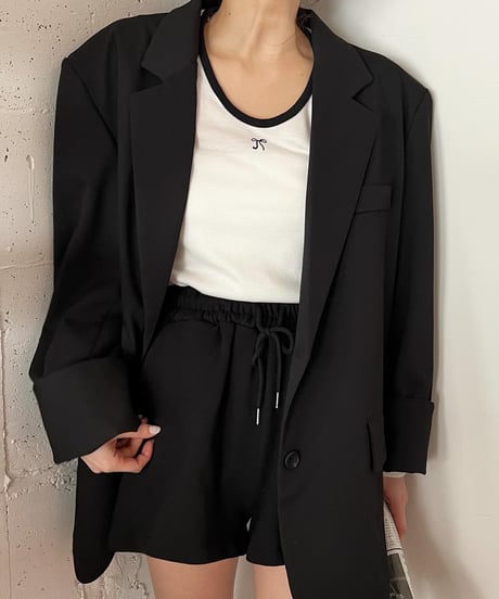 リボンモチーフパイピングロングTシャツ