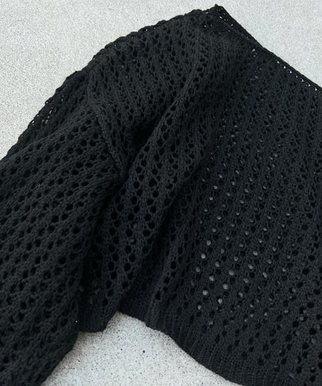 メッシュニットトップス