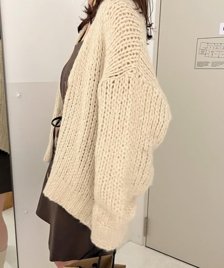 ローゲージニットカーディガン