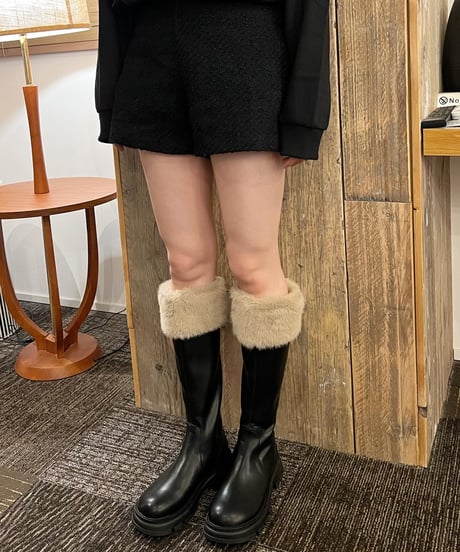 ファーコンビブーツ