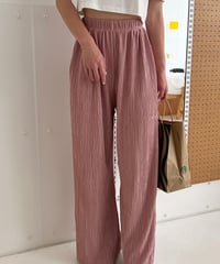 プリーツロングパンツ