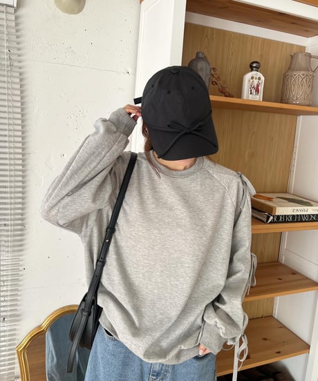 スリーブリボンスウェット