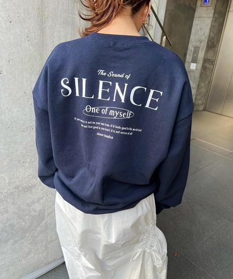 SILENCE ロゴスウェットトップス