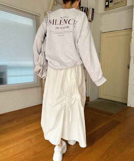 SILENCE ロゴスウェットトップス