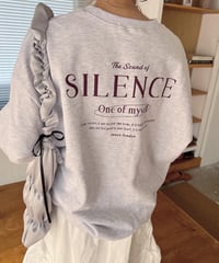 SILENCE ロゴスウェットトップス