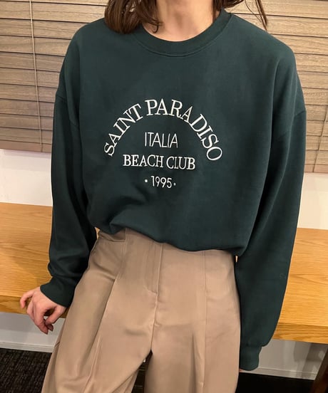 SAINT PARADISO ロゴスウェットトップス