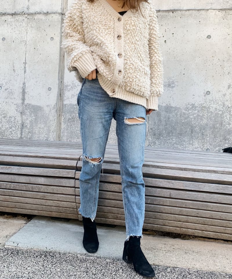 LOOP KNIT CARDIGAN | c h é m e