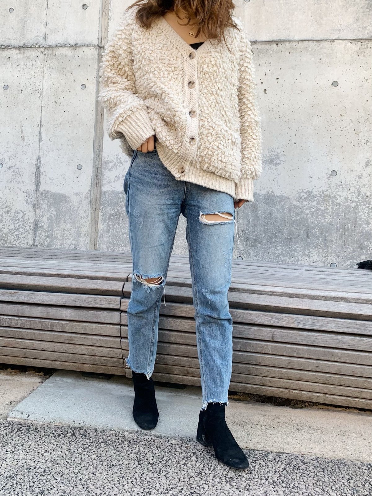 LOOP KNIT CARDIGAN | c h é m e