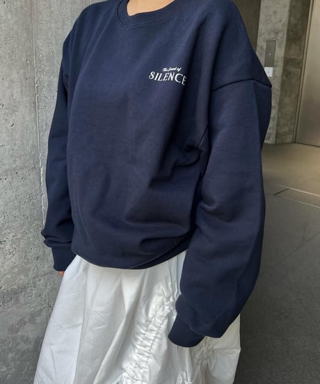 SILENCE ロゴスウェットトップス