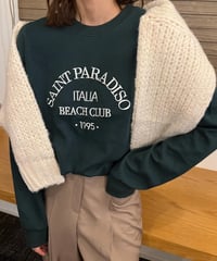 SAINT PARADISO ロゴスウェットトップス