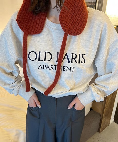 OLD PARIS ロゴスウェットトップス