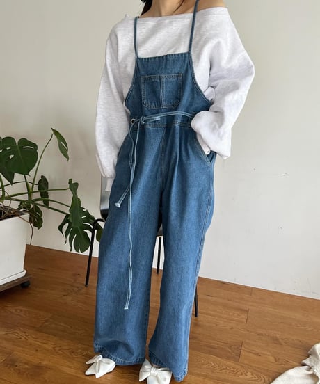 デニムサロペット