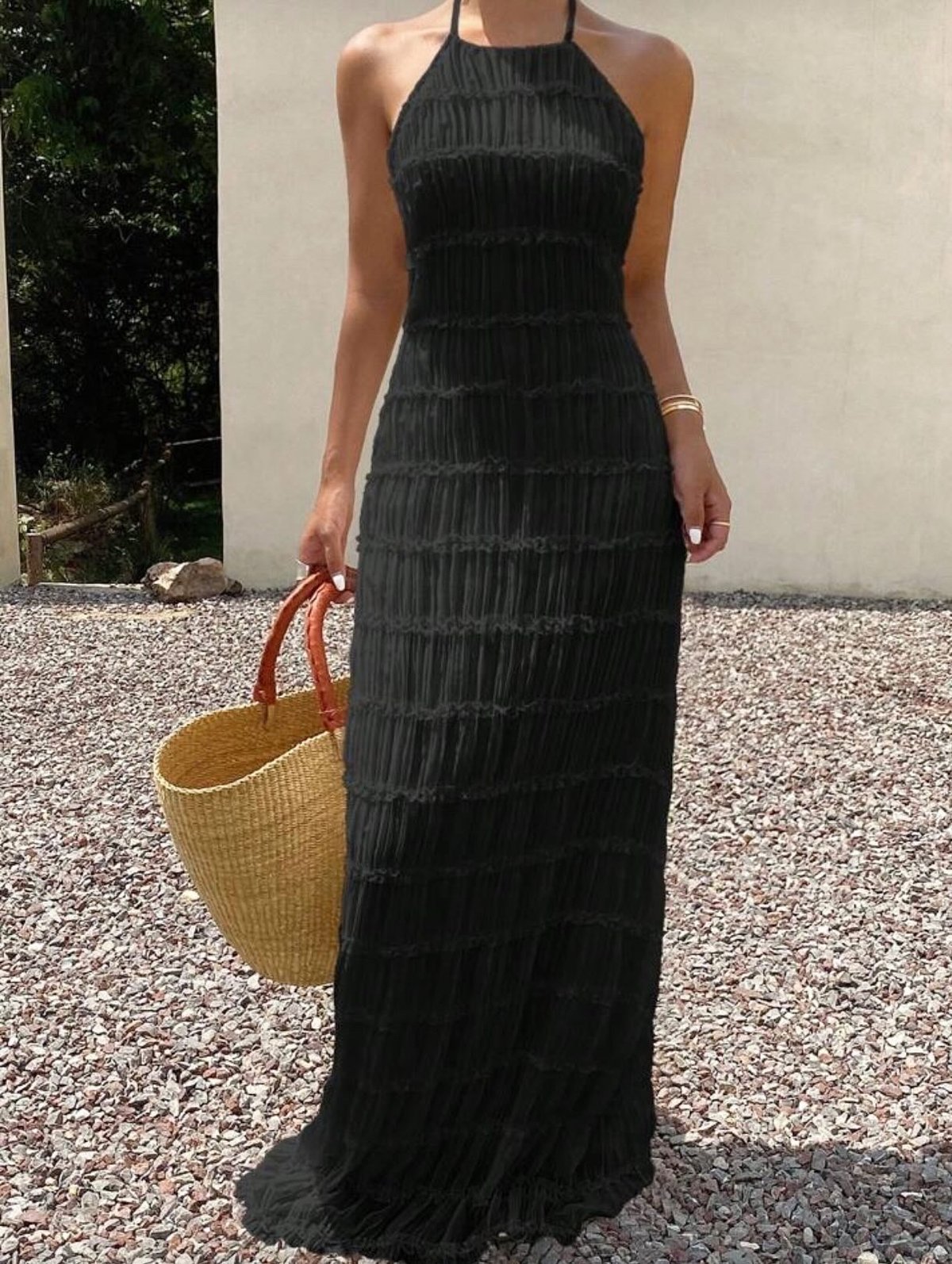 ギャザーバックオープンドレス | c h é m e