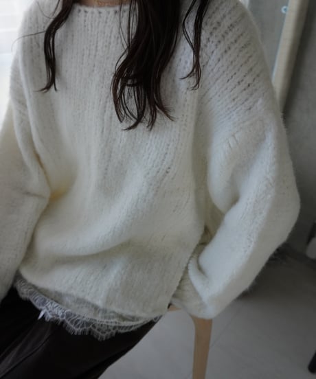 ローゲージモヘアニット
