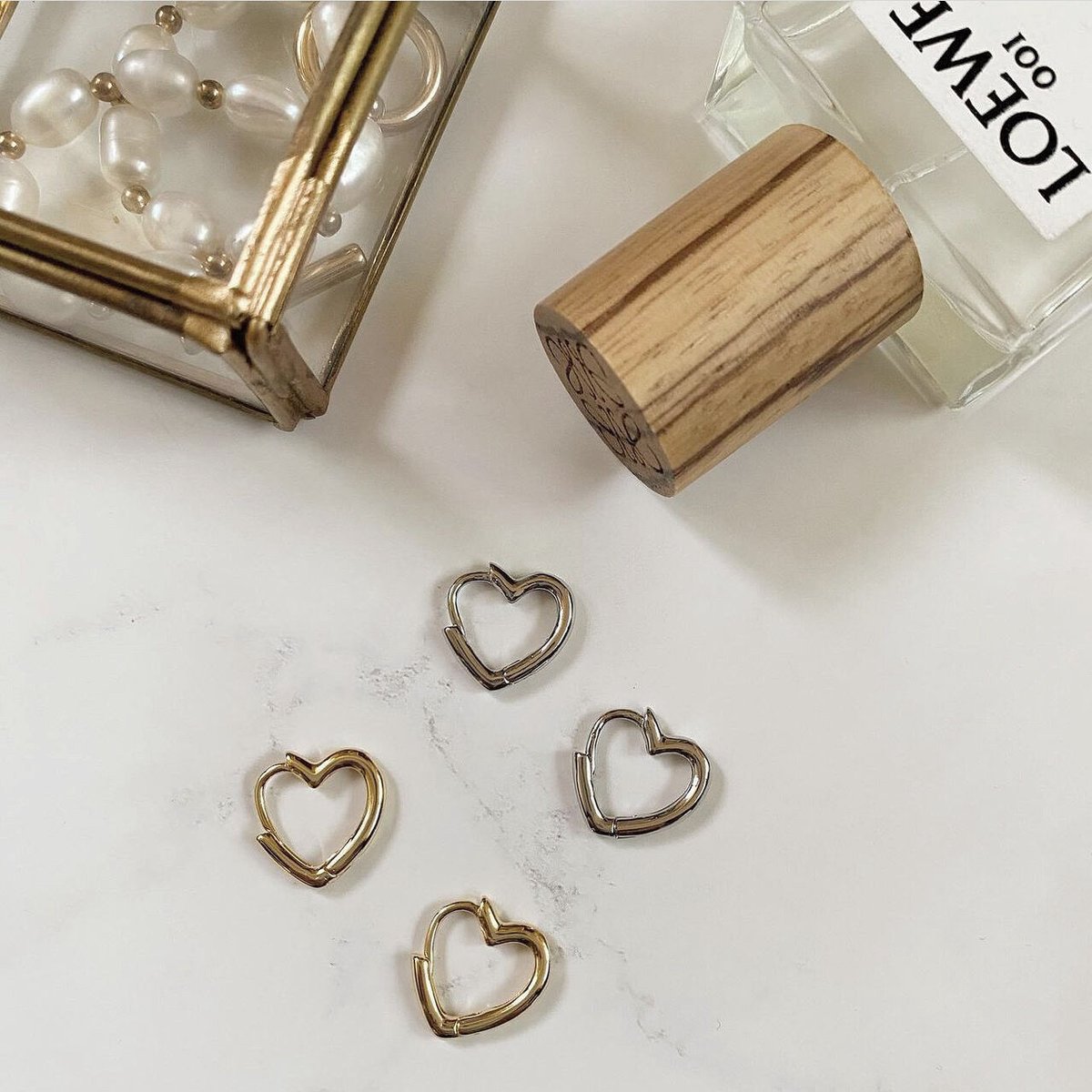 トイプーママ❤️カラー翡翠 カービング 5Aルビーオパール 14kgfピアス