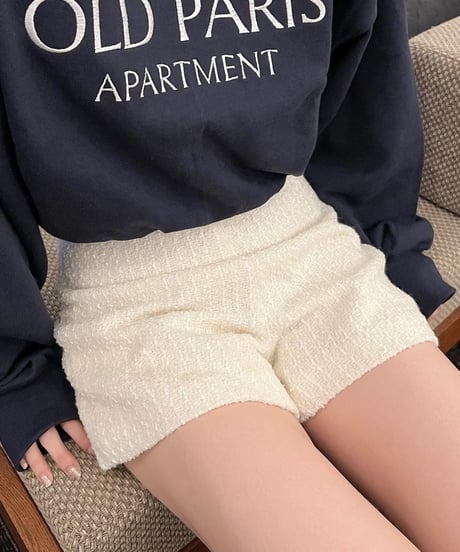 ウールツイードショートパンツ